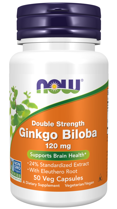 Now Foods Ginkgo Biloba 120mg 50 φυτικές κάψουλες