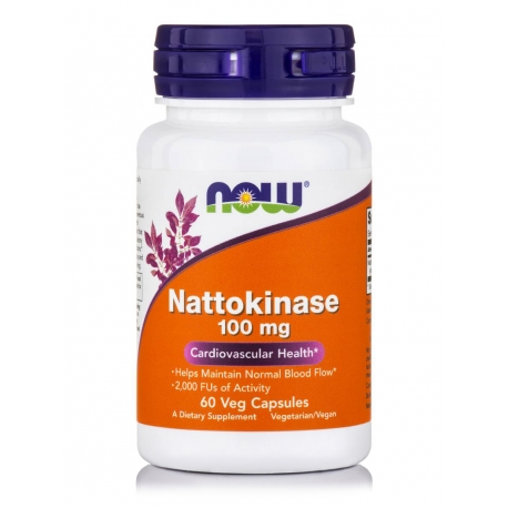 Nattokinase 100mg 60 φυτοκάψουλες - Now / Νατοκινάση