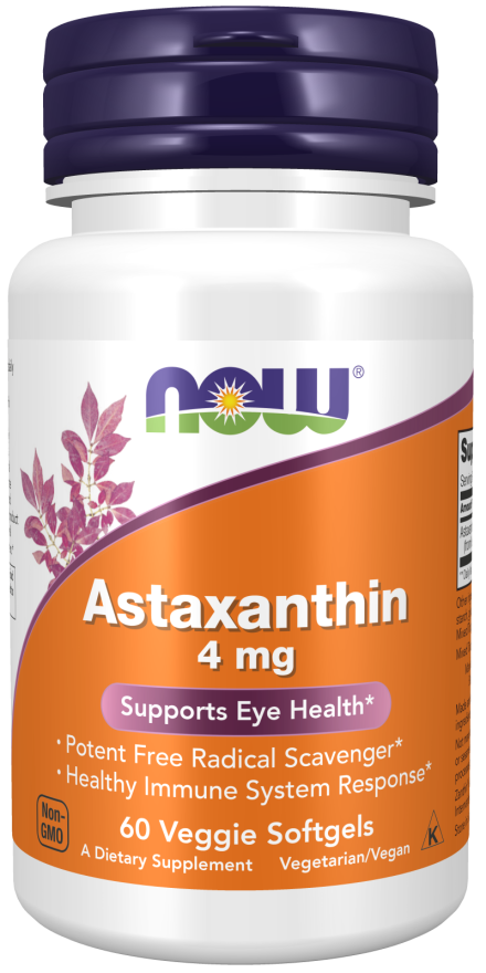 Now Foods Astaxanthin 4 mg 60 veggie softgels