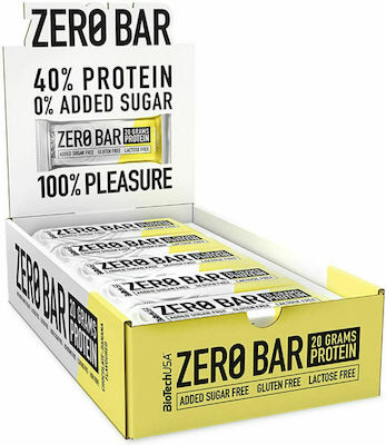 BioTech USA Zero Bar 20 x 50g chocolate chip cookies