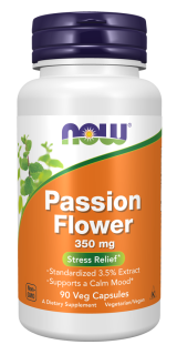 Passion Flower Extract 350 mg 90 vcaps - Now Foods
