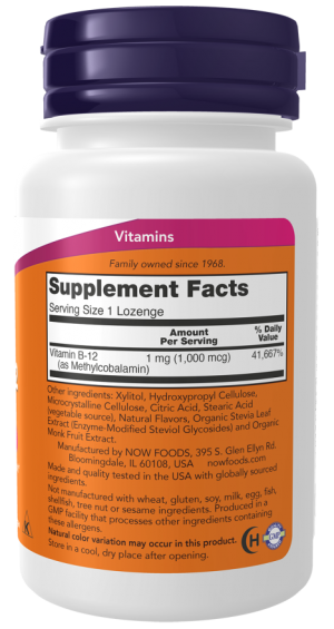 Now Foods Methyl B-12  1000mcg 100 υπογλώσσια δισκία