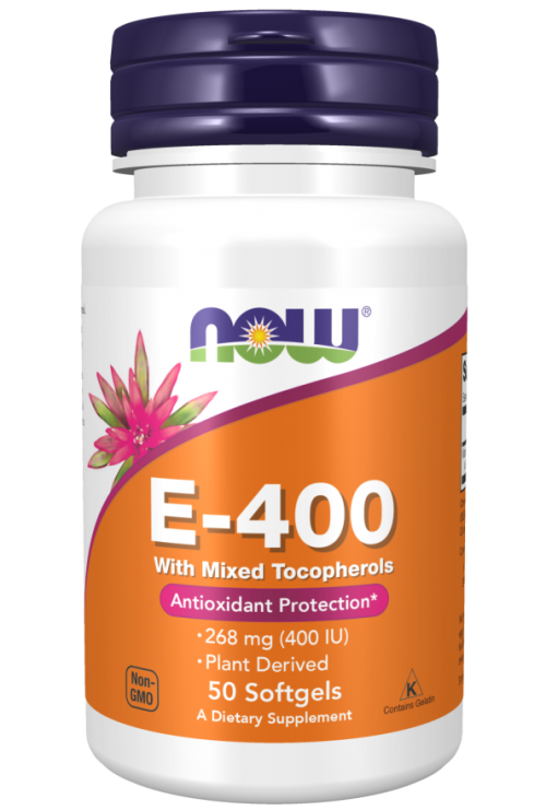 Vitamin E-400 IU MT 50 Softgels - Now Foods